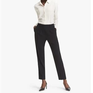 MM Lafleur Nakamura Trouser Pants Black Workwear Size 6 Career Office Cocktails